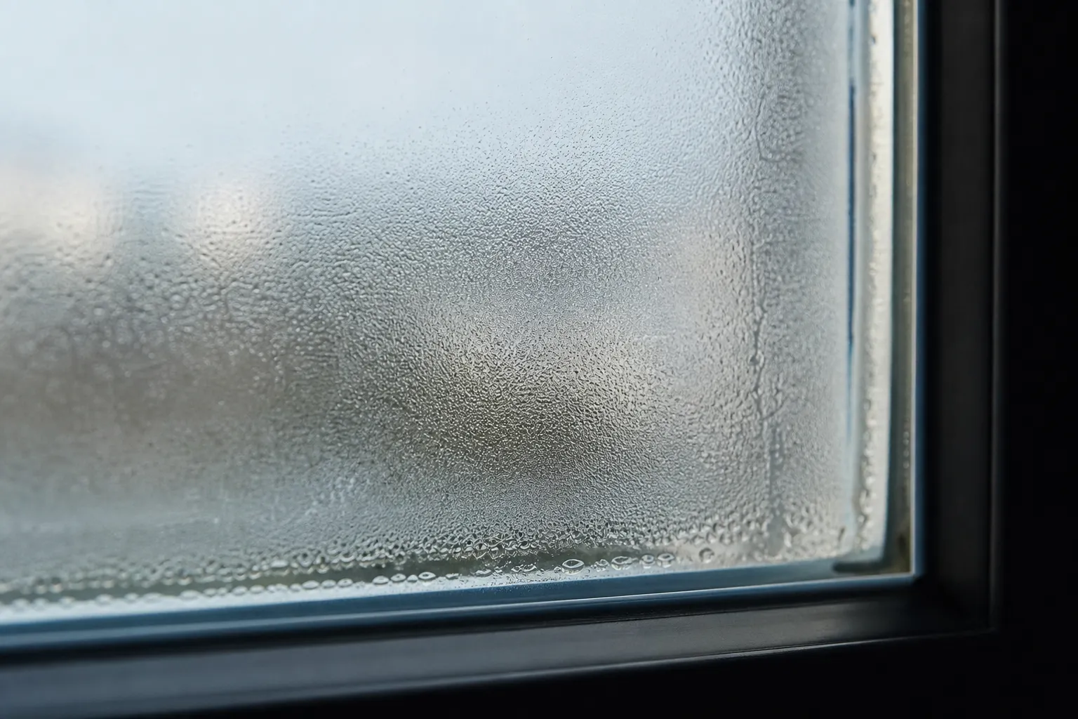 Condensation entre vitrages — Condensation entre les vitrages d'un double vitrage défaillant