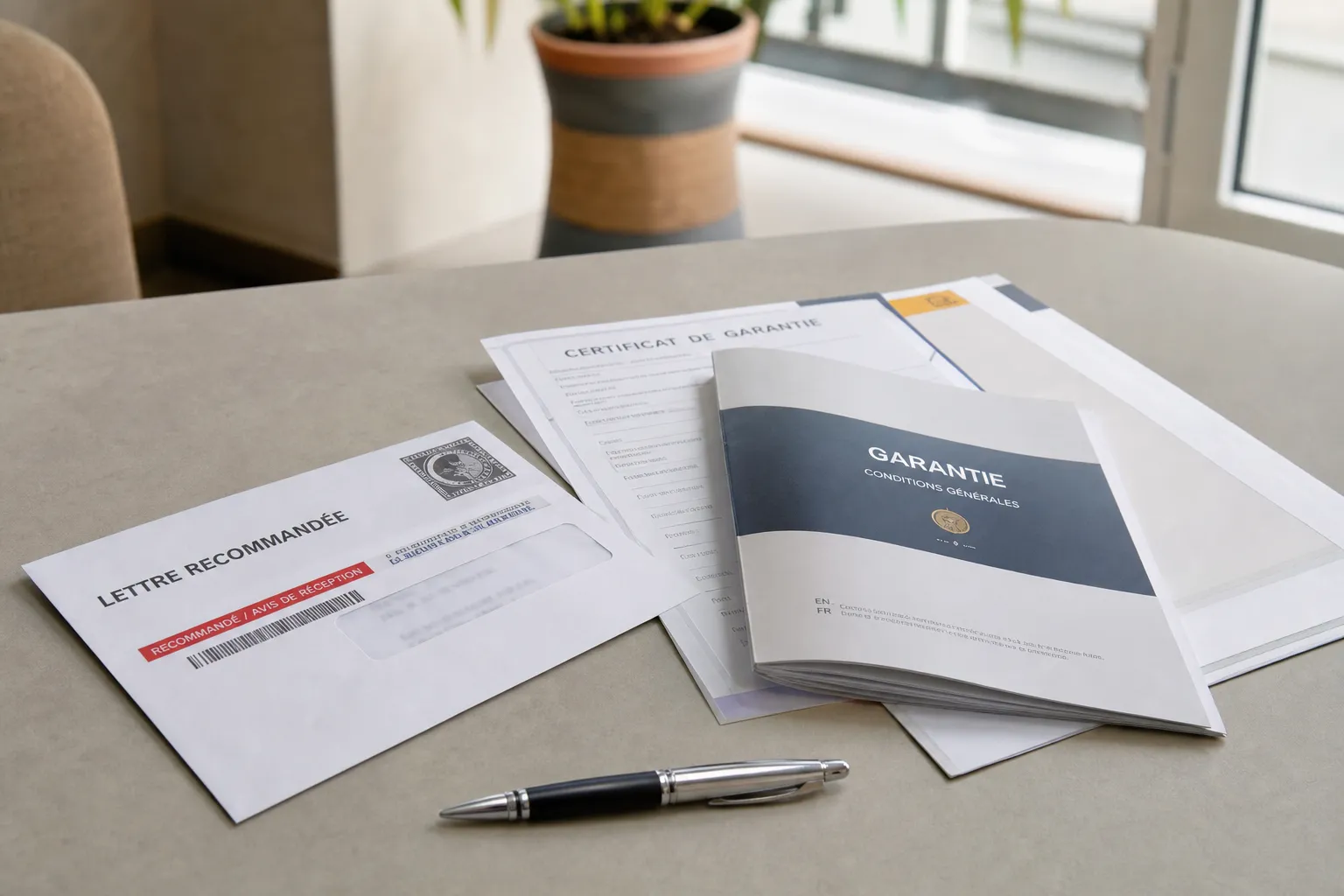 Lettre recommandee de declaration d'un desordre au titre de la garantie de parfait achevement