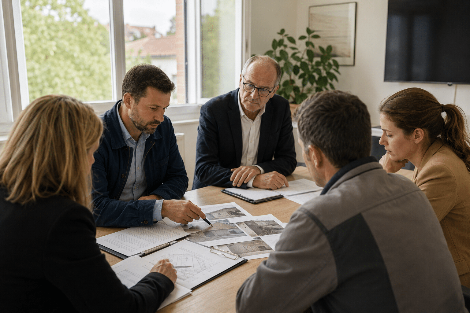Réunion d'expertise amiable entre les parties