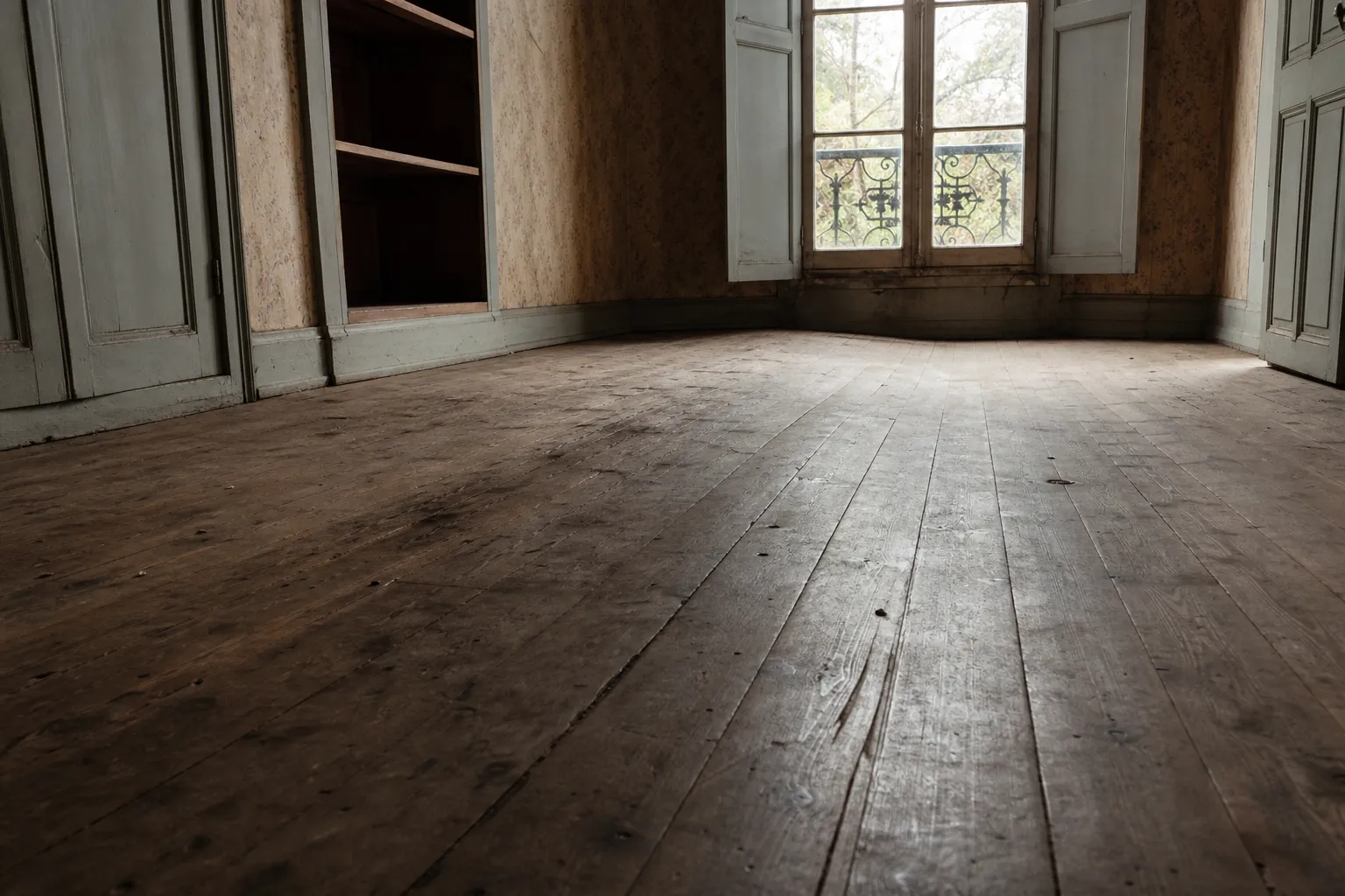 Plancher penche affaissement — Plancher qui penche et s'affaisse dans une maison