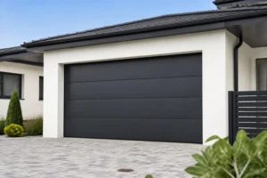 Volets portes garage — Porte de garage dont il faut vérifier la qualité de pose