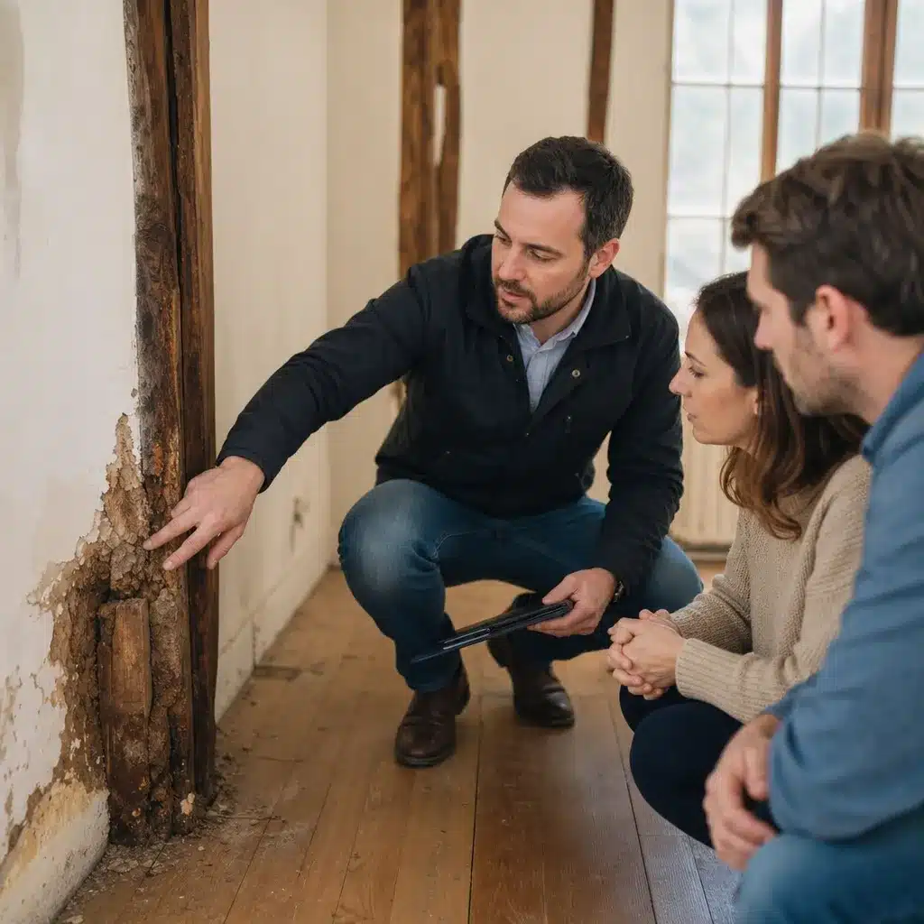 Expert en bâtiment conseillant des propriétaires sur leurs recours après la découverte de mérule