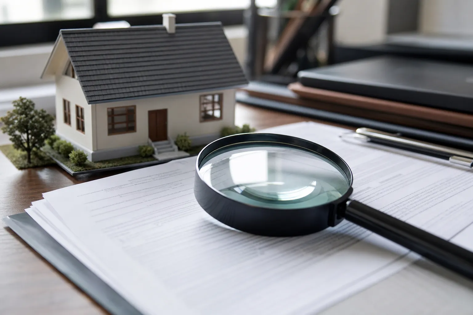 Ccmi verifier garanties — Loupe et documents illustrant la vérification des garanties d'un constructeur CCMI
