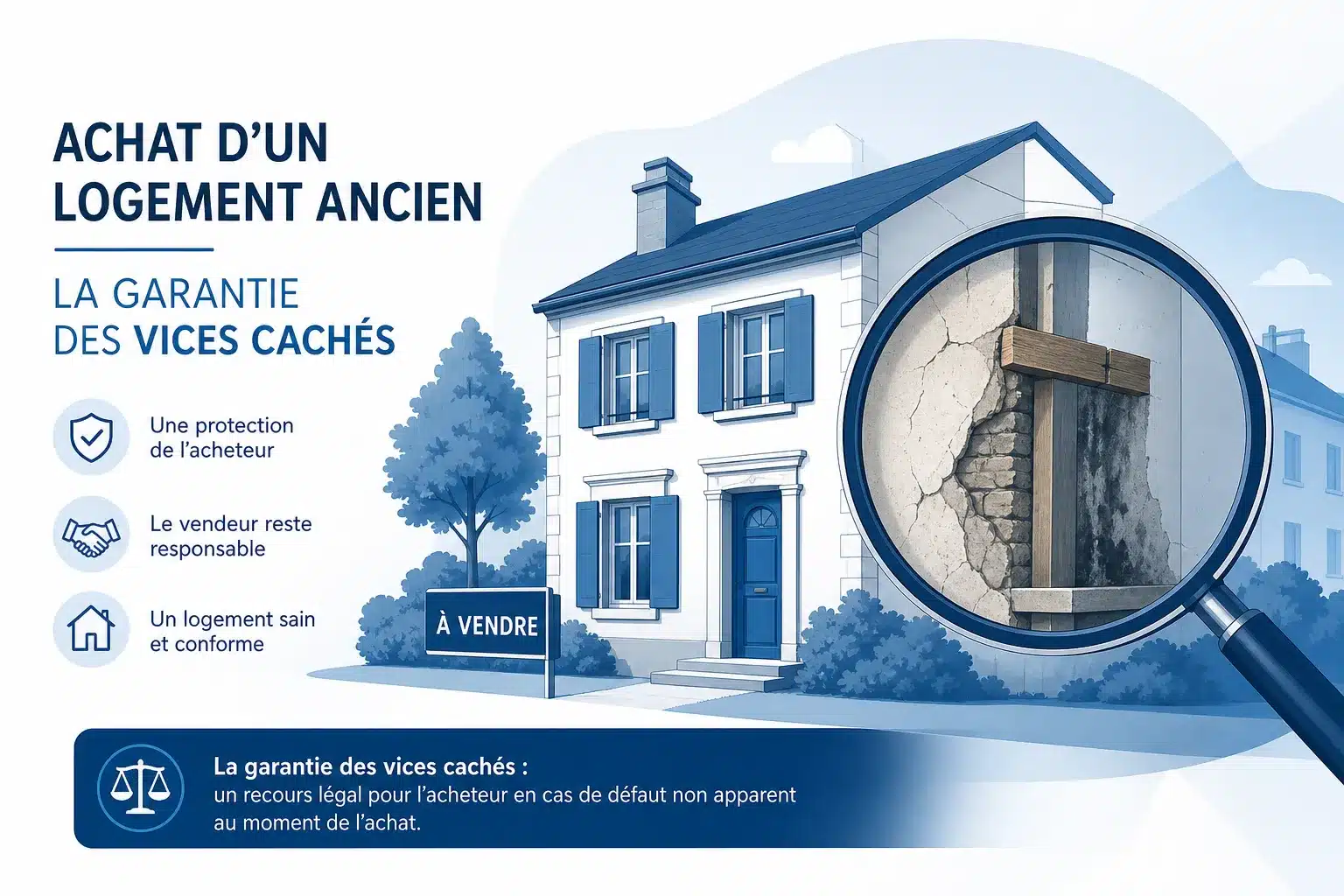 Illustration de l achat d un logement ancien et de la garantie des vices caches contre le vendeur