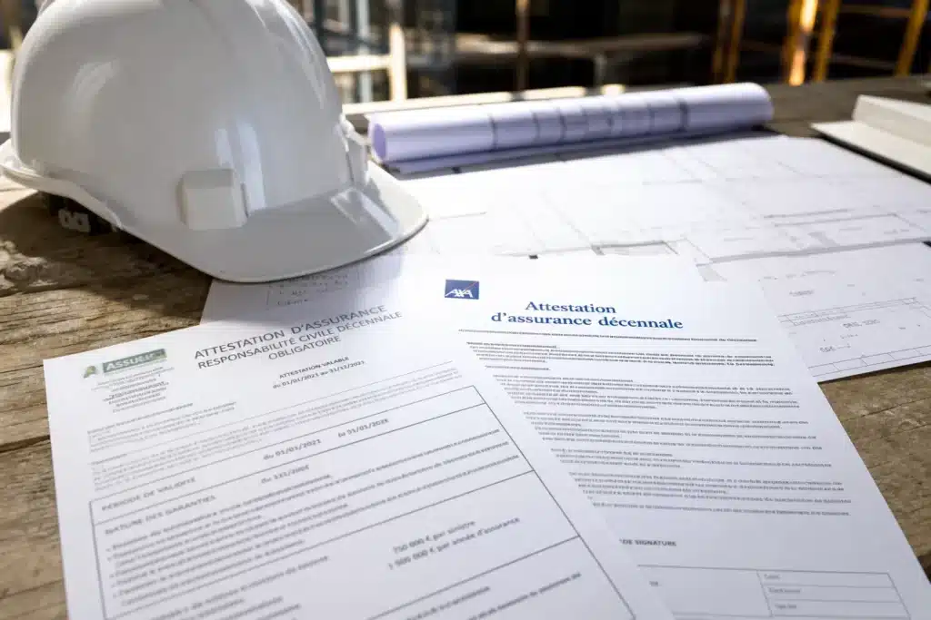 attestations d assurance decennale sur un chantier