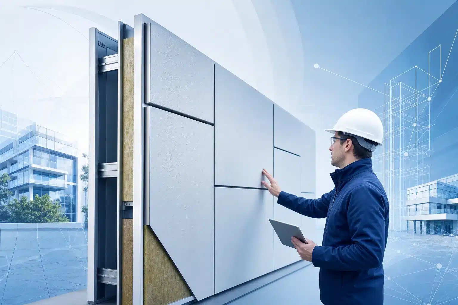 Ingenieur verifiant la conformite d un procede innovant sous Avis Technique