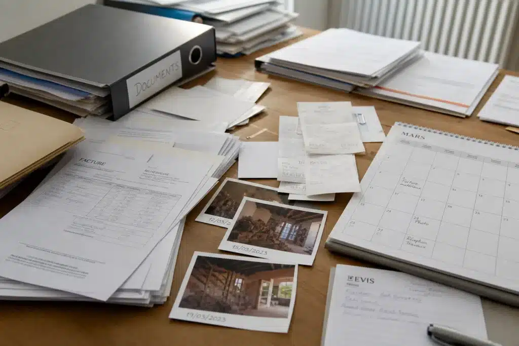 documents dates pour constituer une chronologie du desordre