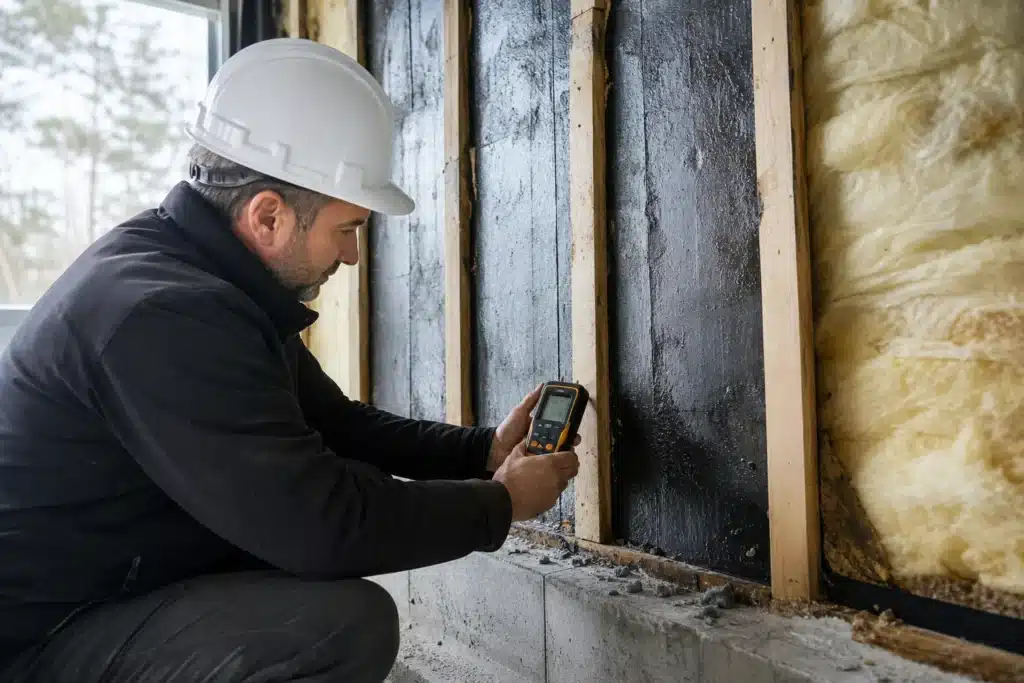 controle des travaux de reprise avant recouvrement