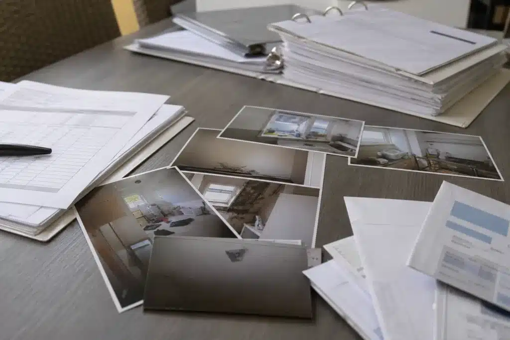 dossier photographique preuves factures sinistre assurance