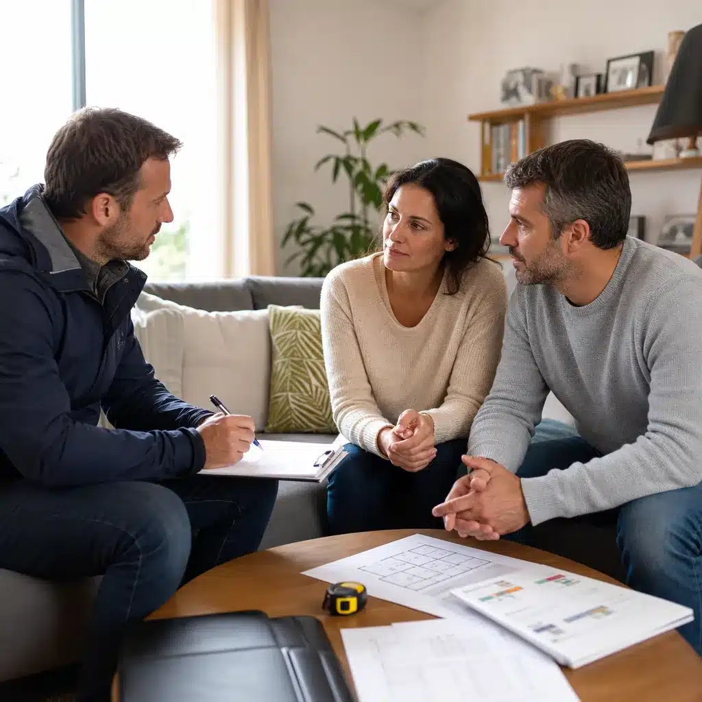 Entretien initial entre l expert et les occupants avant un diagnostic