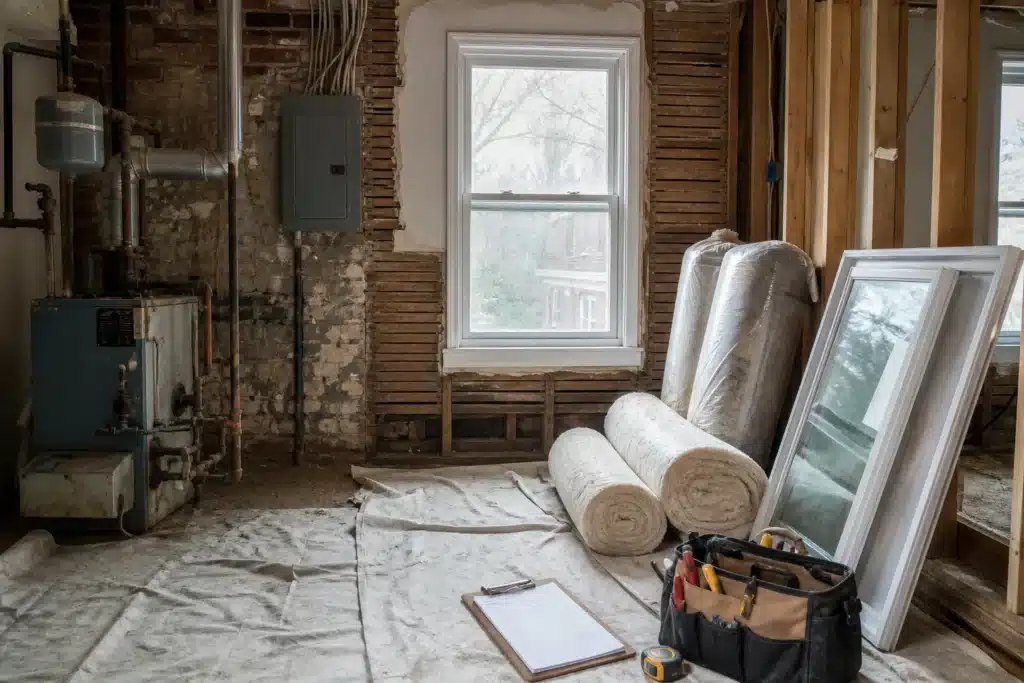 Etat travaux et performance energetique d un logement a renover