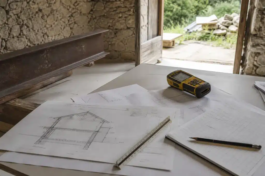 etude de structure et reperage des reseaux sur les plans