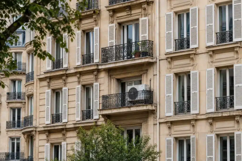 facade et aspect exterieur d un immeuble en copropriete
