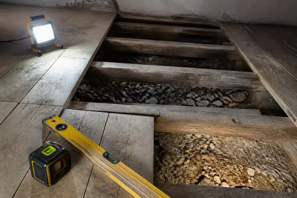 Inspection des planchers et de la structure existante
