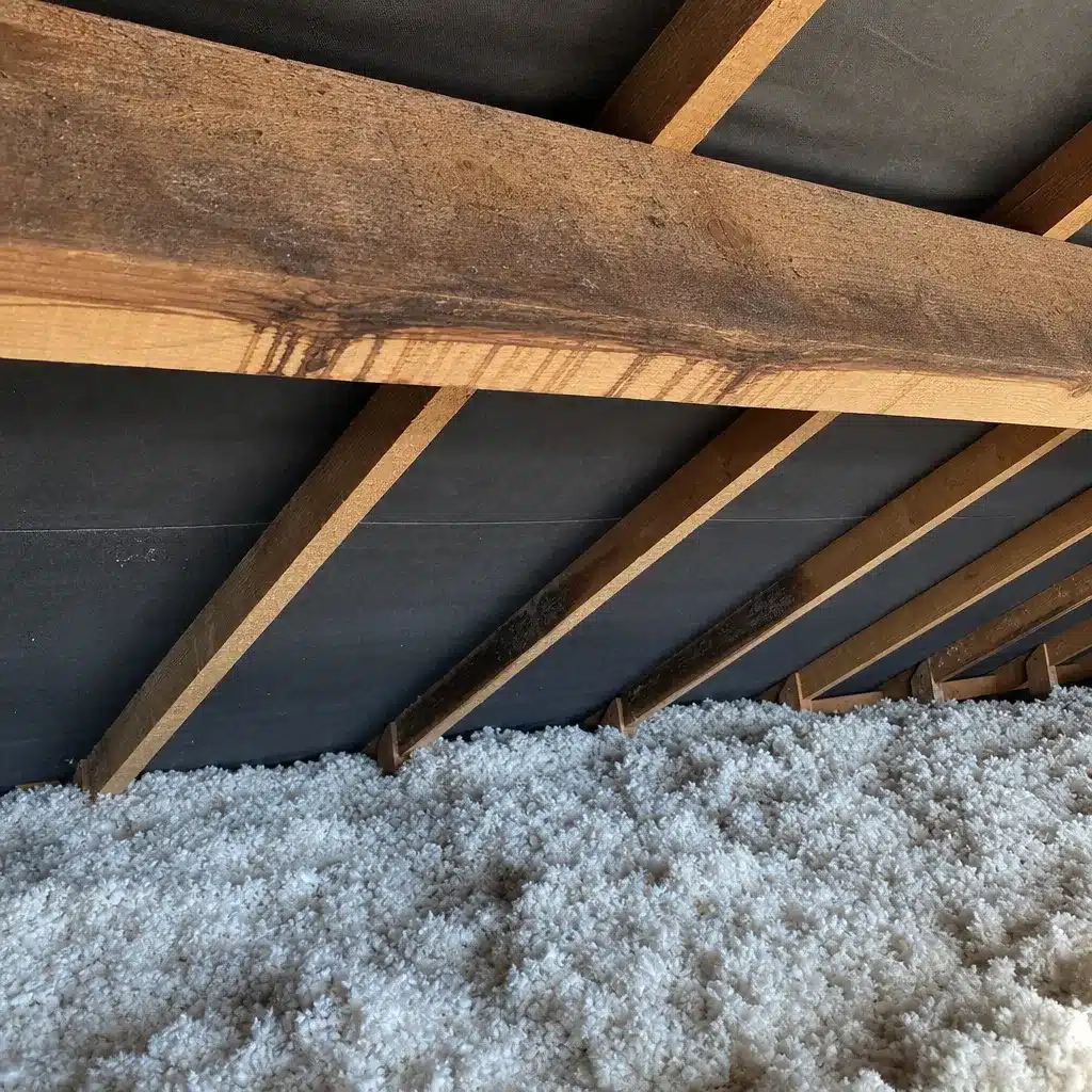 Combles perdus isoles avec condensation sur la charpente sous la couverture