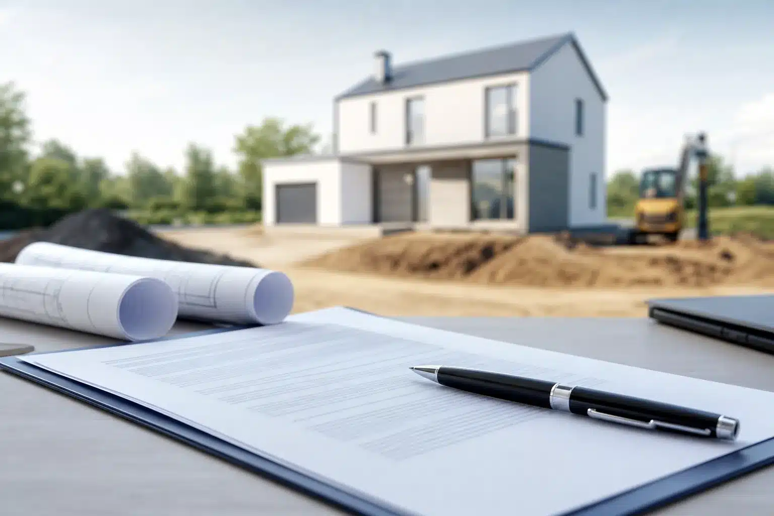 Contrat de construction illustrant les conditions suspensives du CCMI avant le chantier