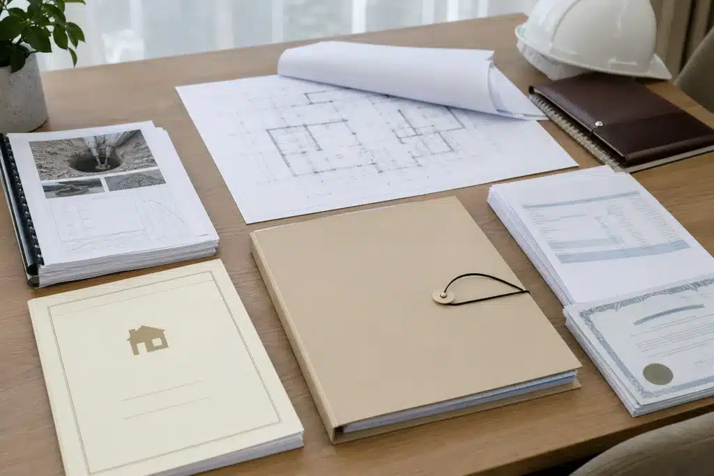 documents a reunir avant visite expertise plans factures rapports