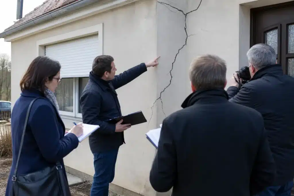 reunion d expertise contradictoire sur site devant une fissure