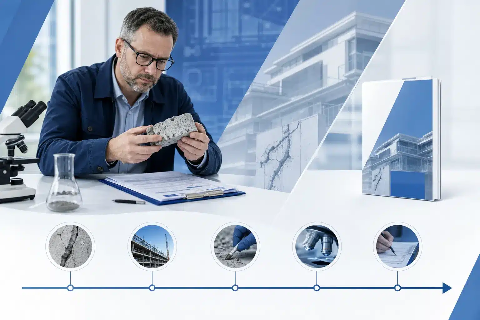 Expertise du batiment analyse d un materiau preleve et chronologie