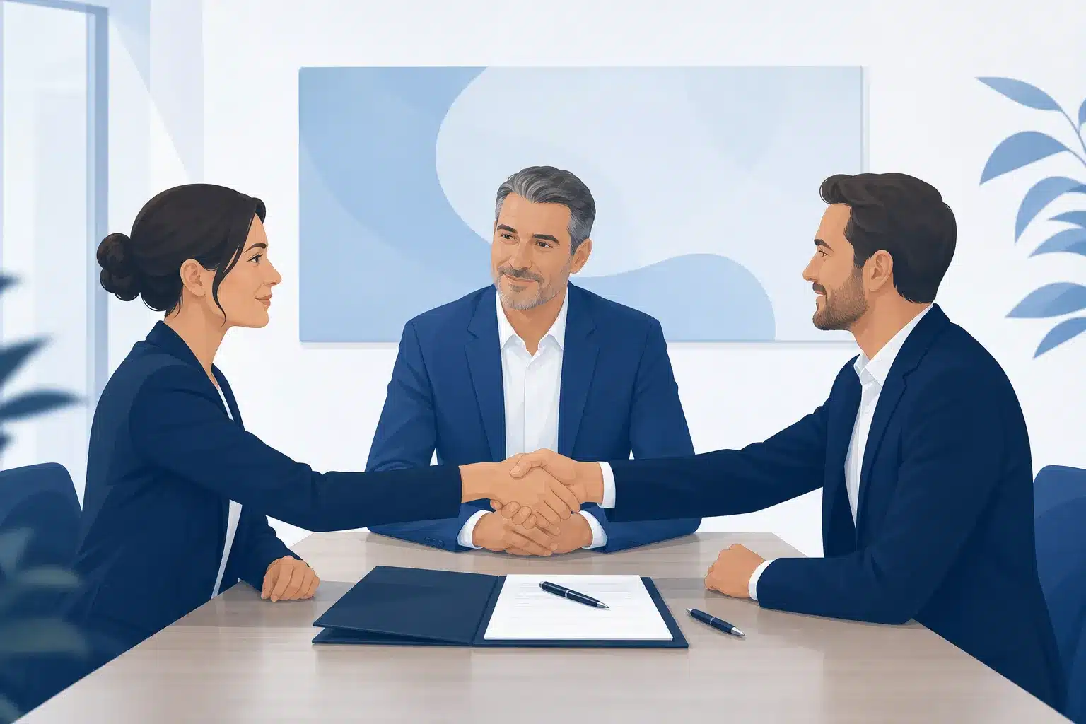 Mediation entre deux parties et signature d un protocole d accord amiable