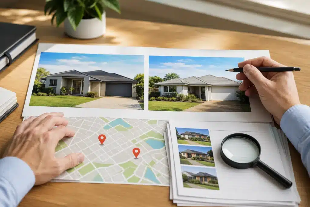 Comparaison directe de transactions immobilieres similaires
