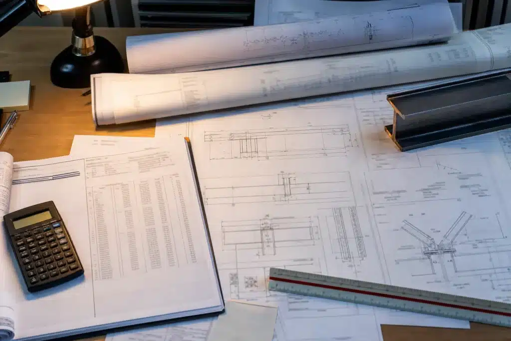 note de calcul et plans d execution d un bureau d etudes structure