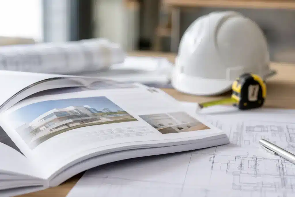 Notice descriptive et documents techniques détaillant les prestations et équipements prévus dans un CCMI