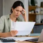 personne lisant une lettre de refus dassurance