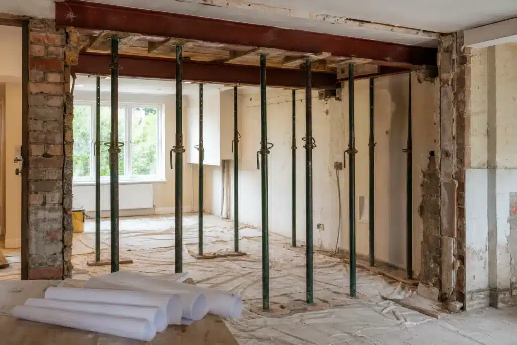 Restructuration et intervention sur la structure d un batiment