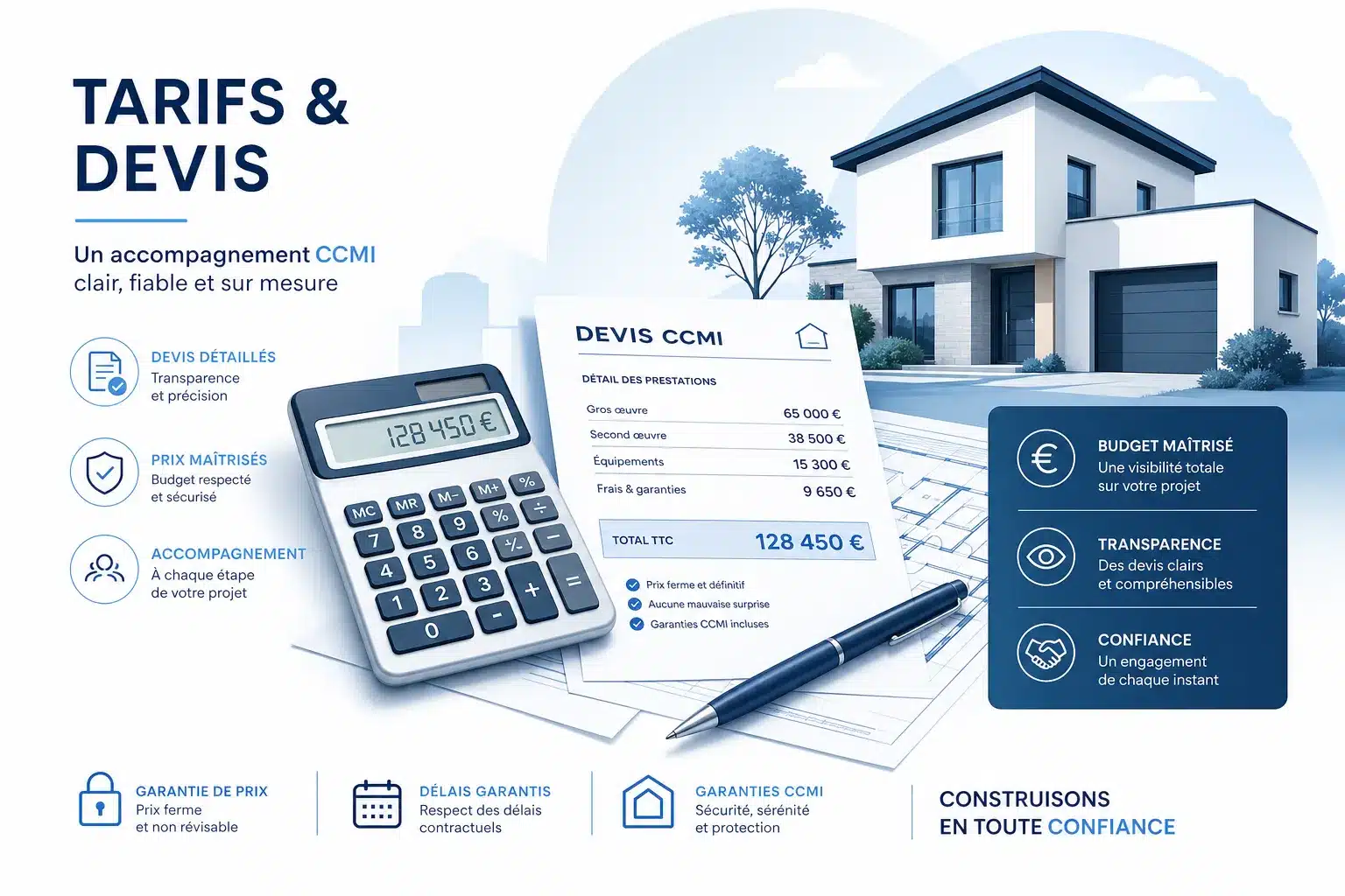 Tarifs et devis d'un accompagnement CCMI par un expert en batiment pour une maison individuelle