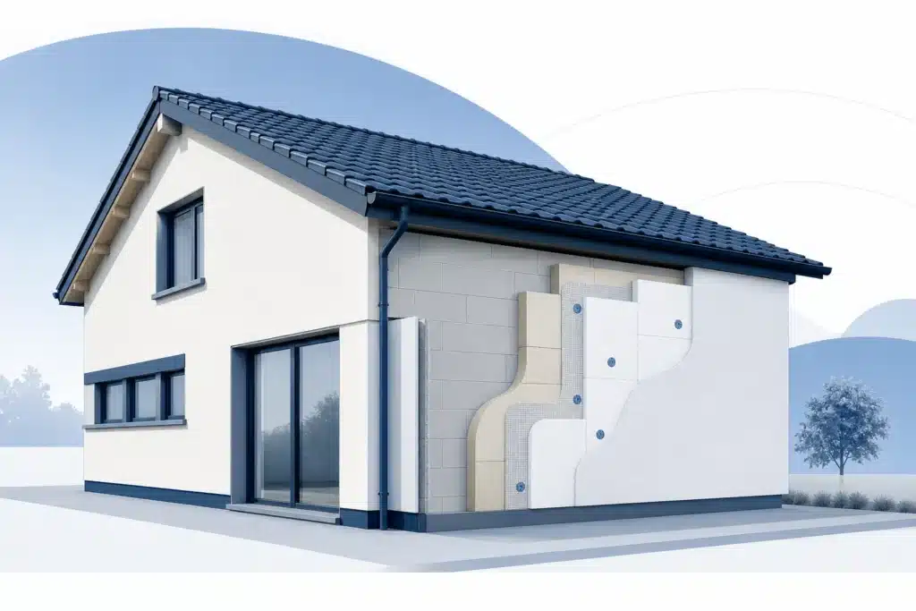 Illustration de la toiture, des facades et de l enveloppe d un batiment