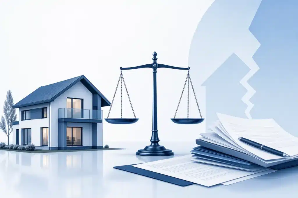Illustration vente d un bien immobilier pendant un litige