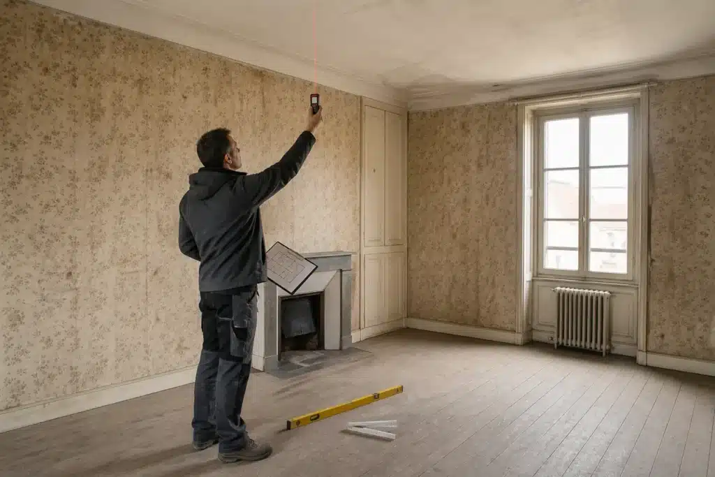 visite technique prealable et releves dimensionnels d un batiment