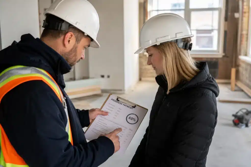 Controle d une situation de travaux sur un chantier