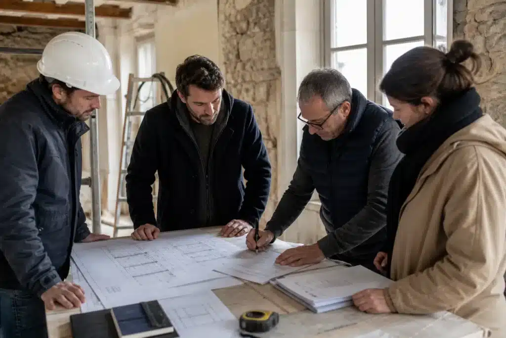 decision ecrite et validation avant la reprise des travaux