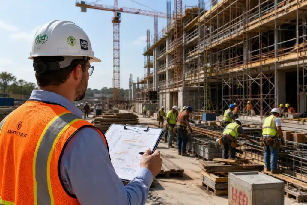 coordonnateur pilotant la securite et l ordonnancement du chantier