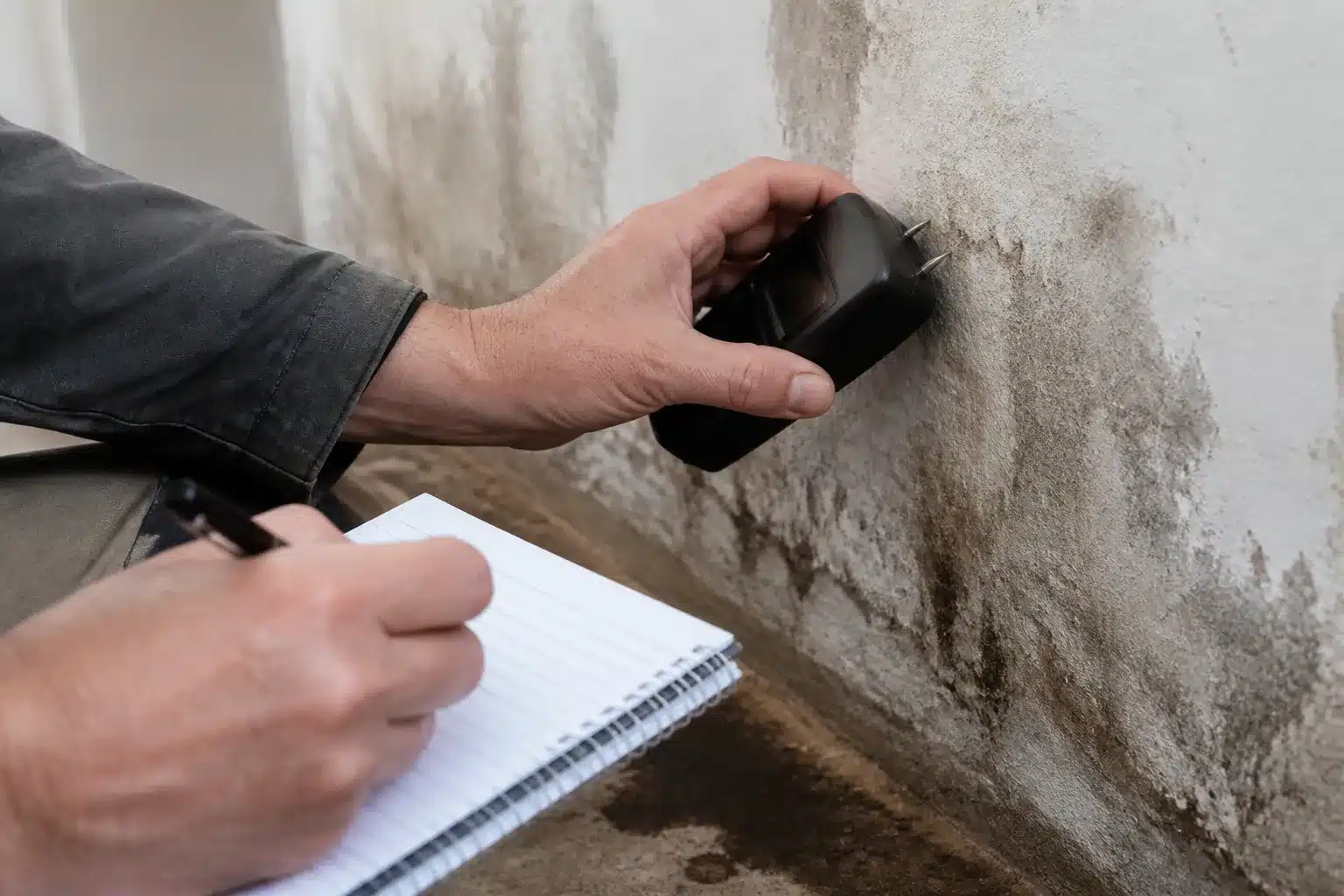 Mesure de l humidite d un mur apres sinistre lors d une contre-expertise
