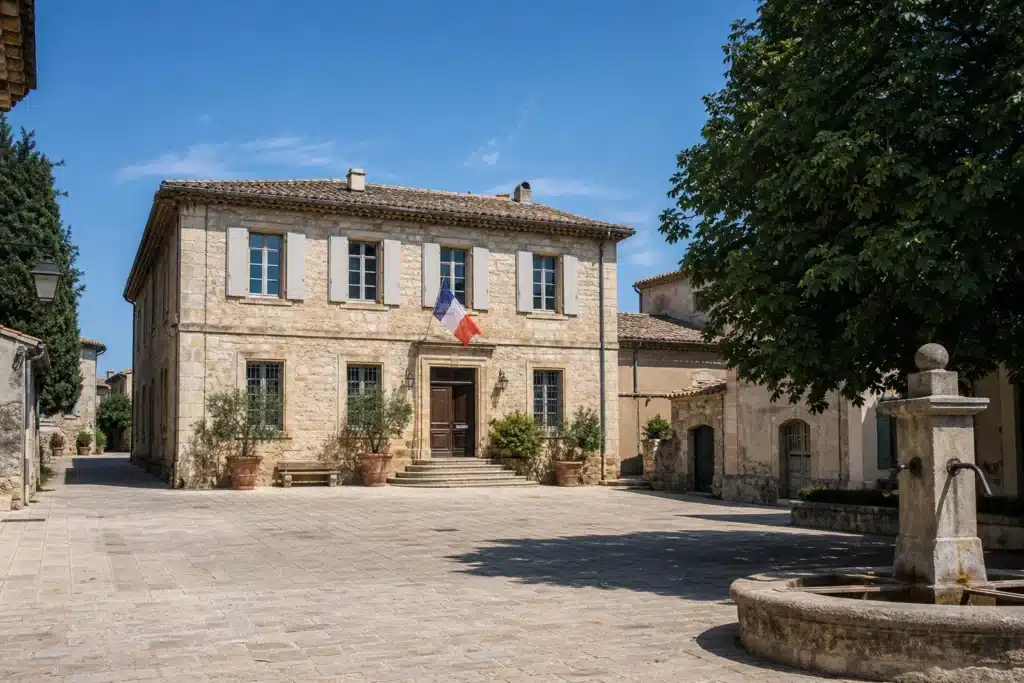 Mairie de village, point de départ de la demande de reconnaissance CatNat