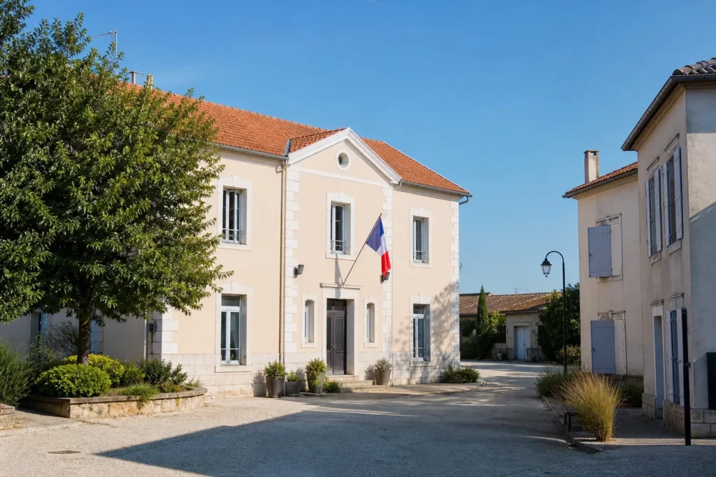 Mairie de village, point de départ de la demande de reconnaissance CatNat